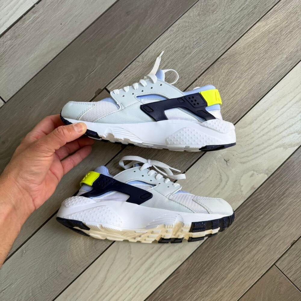Nike air huarache white navy - Picture 6 of 8
